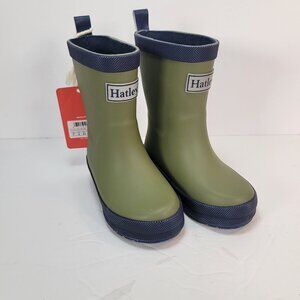 NWT Hatley Kids Classic Matte Rain Boots Green Size 7T
